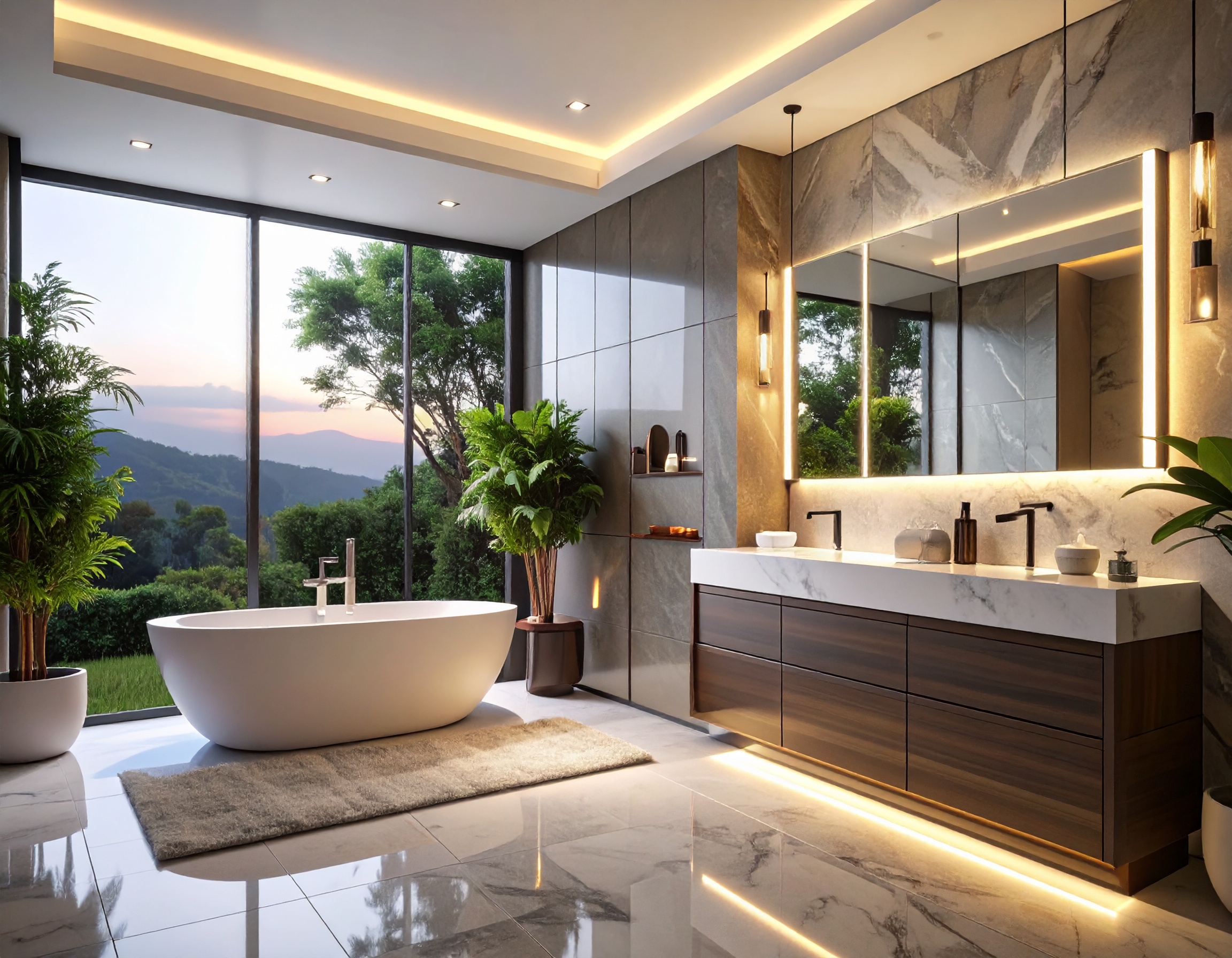 akrilik kapak banyo dolabı dekorasyonu