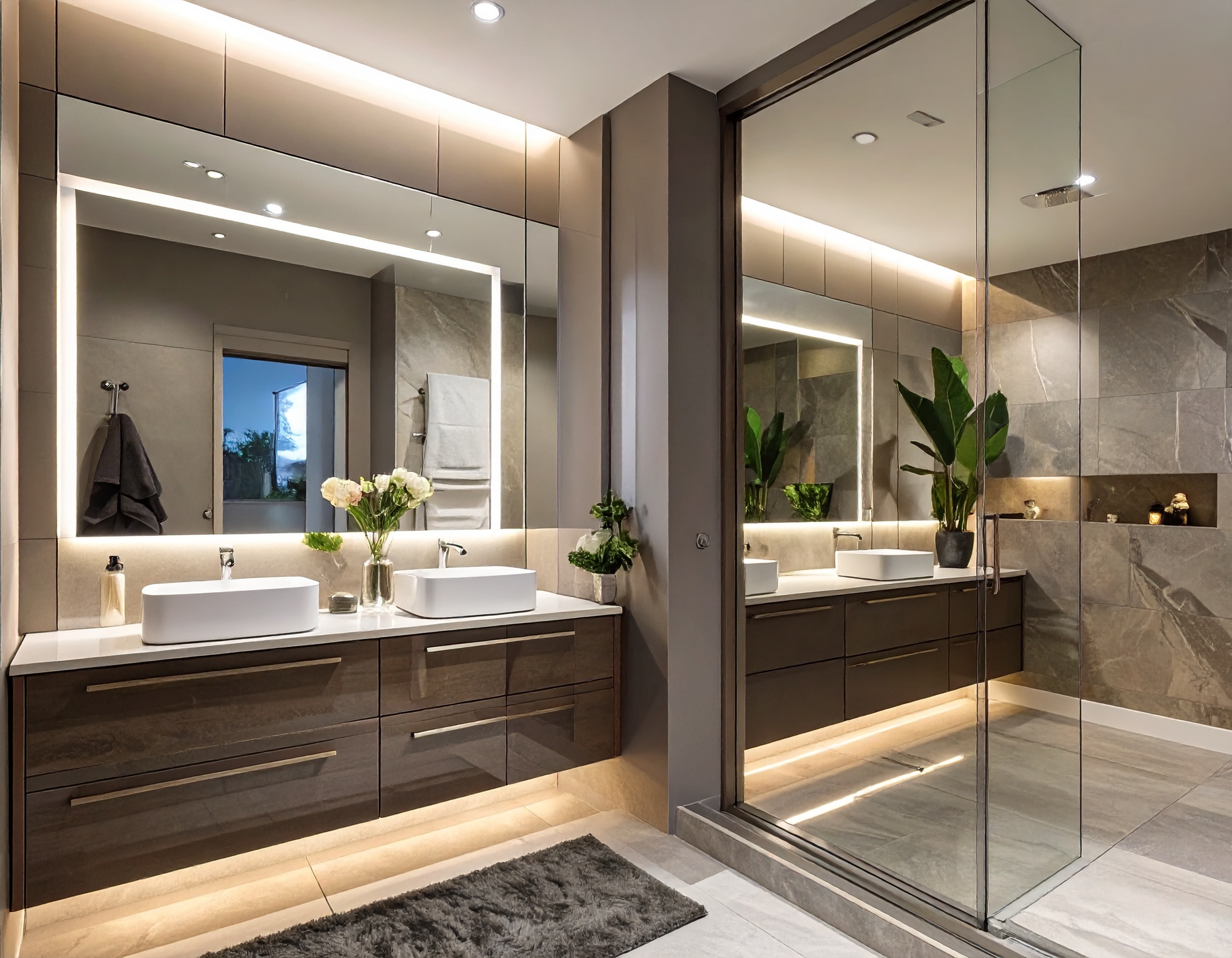 akrilik kapak banyo dolabı tasarımı